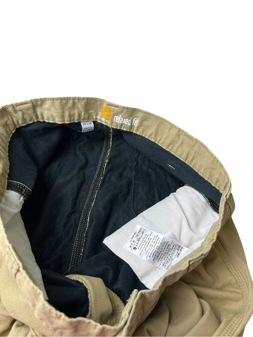 Carhartt Canvas 36X36 Lined Tan Mens Work/Outdoor Gorpcore Pants